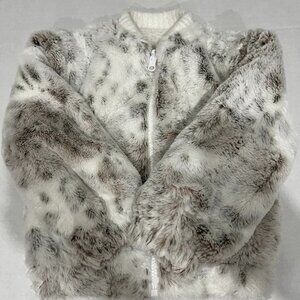 Girl - 2T/3T - Barefoot Dreams Cozy Chic Faux Fur Jacket